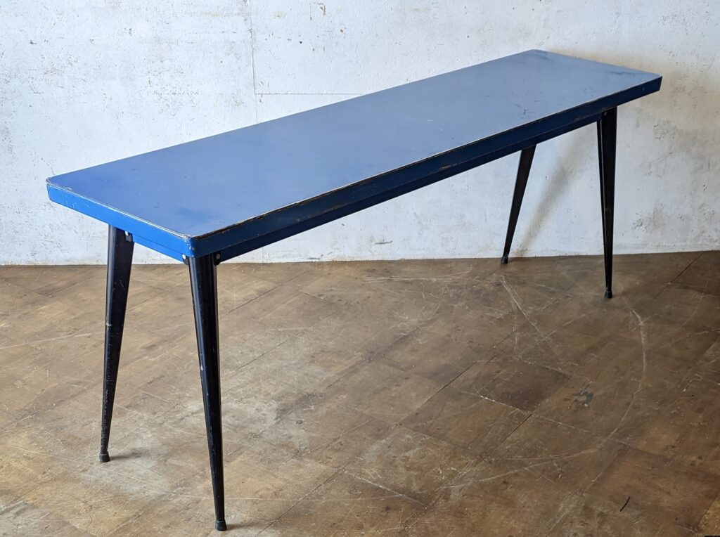 Tolix Console Table T55 by Xavier Pochard (blue)