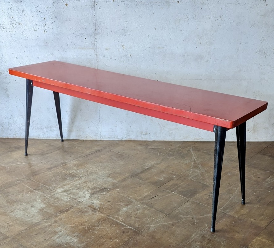 Tolix Console Table T55 By Xavier Pochard (Red)