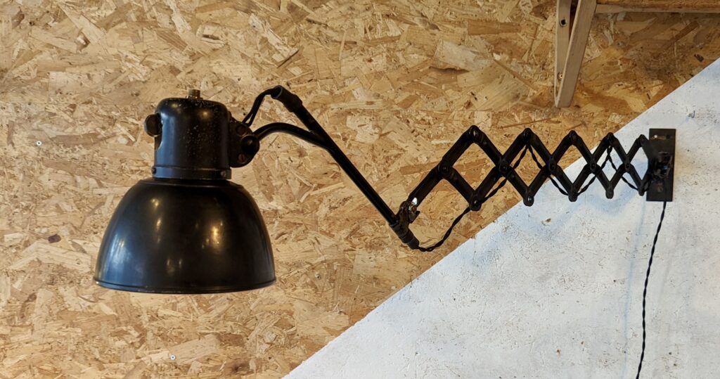 “Reif” workshop/industrial scissor lamp