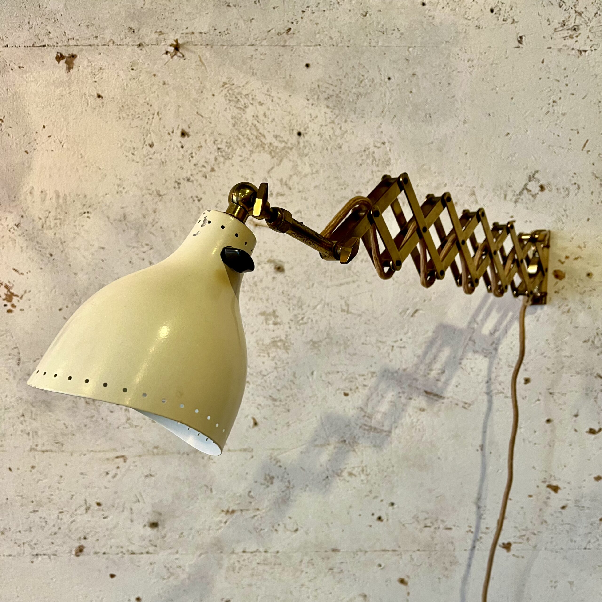 rare Brass Scissor lamp AMBA BASEL