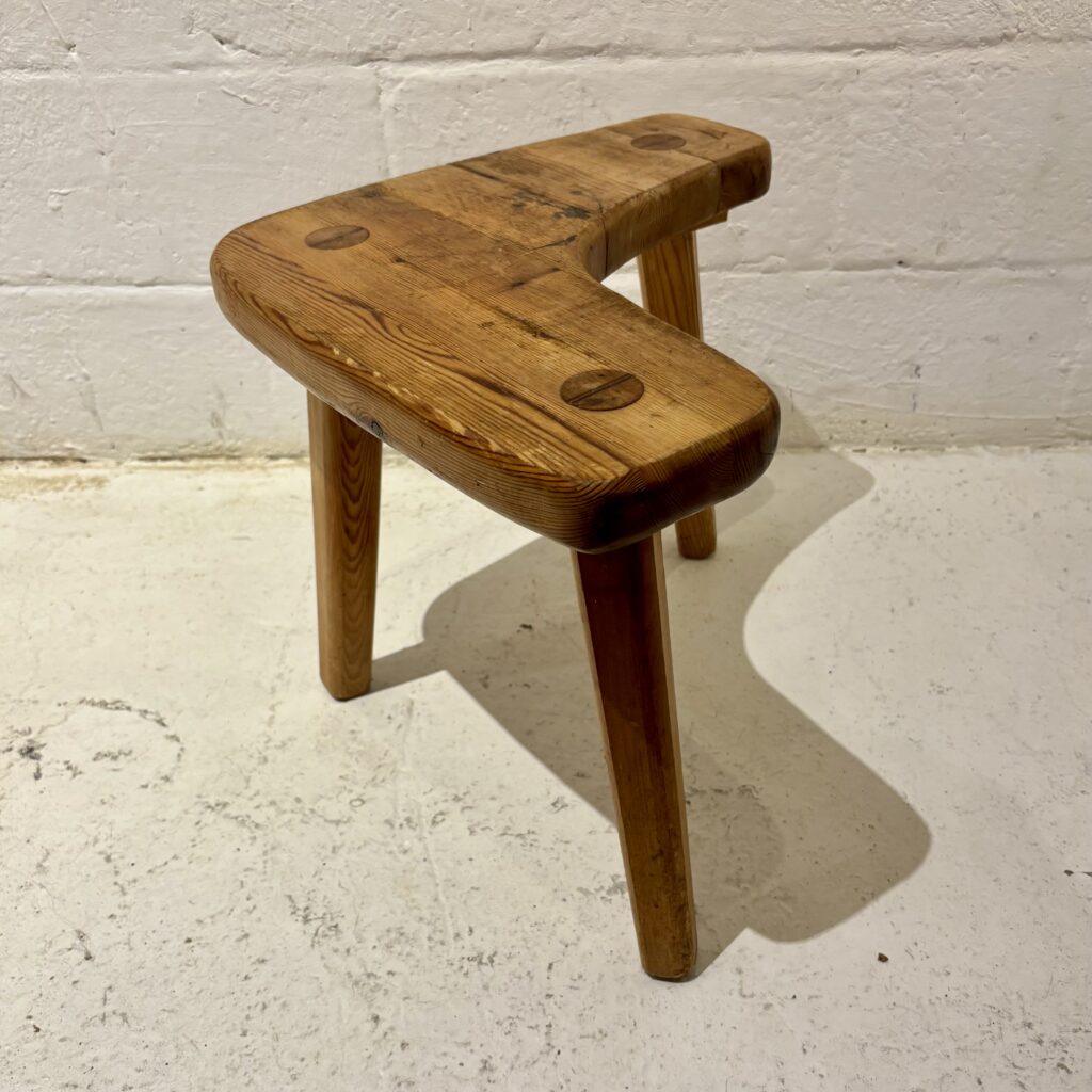 Stig Sandqvist (att.) “Forme Libre” Pine Stool – Sweden