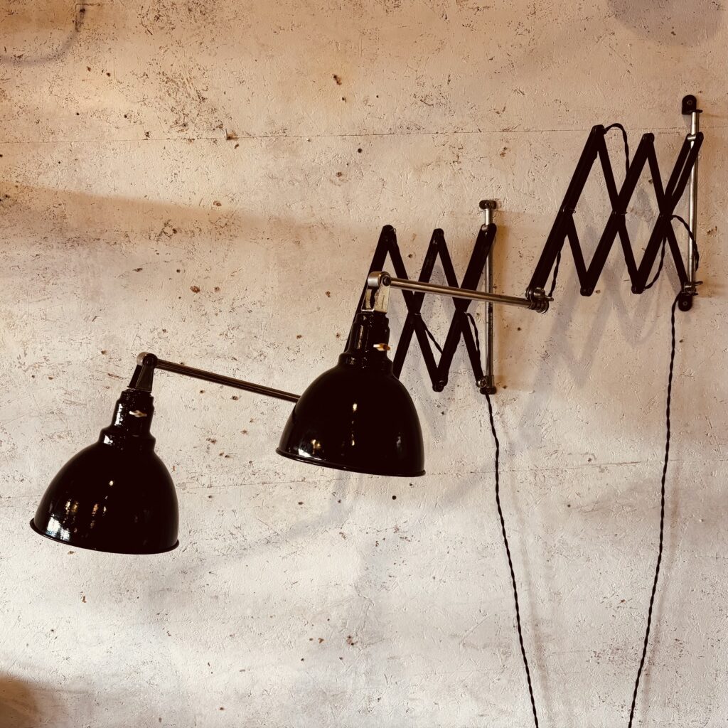 Pair of Scandinavian Scissor Lamps.