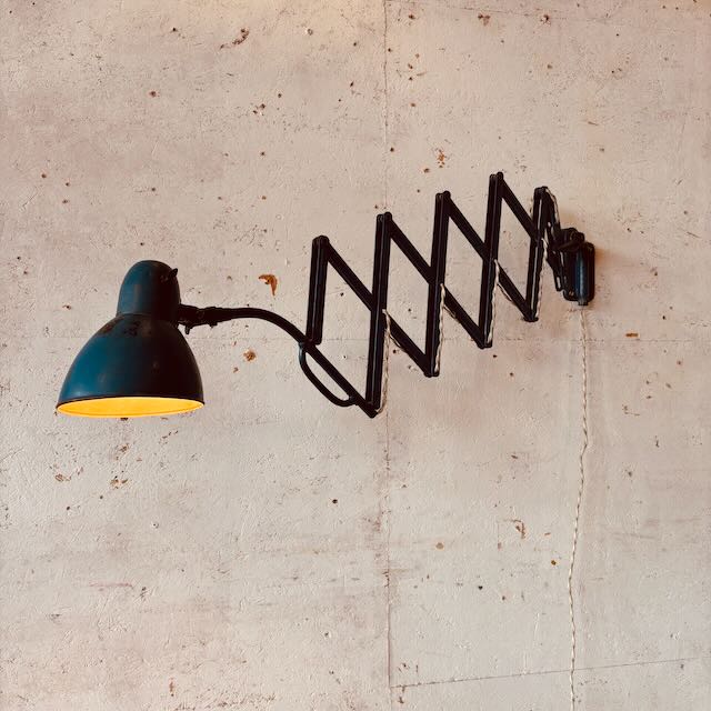 Vintage Jacobus adjustable scissor wall lamp, model No. 2820 / 2407.